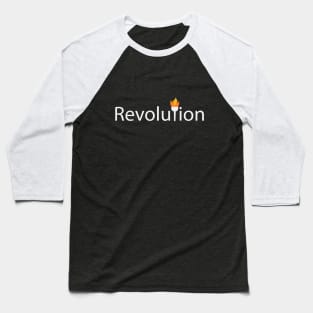 Revolution text design Baseball T-Shirt